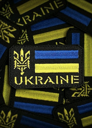 Шеврон "ukraine" на липучці велкро ( патчі нашивки )