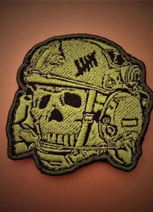 Шеврон "тактичний череп" на липучці велкро ( патчі шеврони )