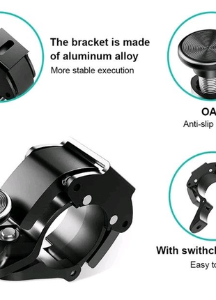 Дзвоник - невидимка rockbros нерж дуже гучний хомут мікро