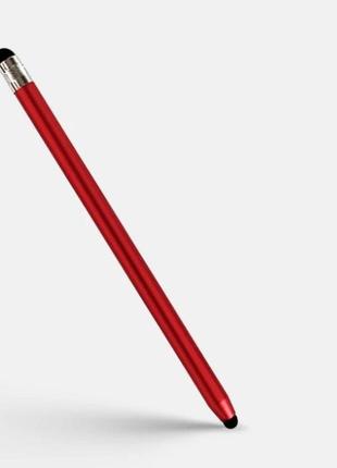 Ёмкостній металлический двухсторонний стилус для рисования красный