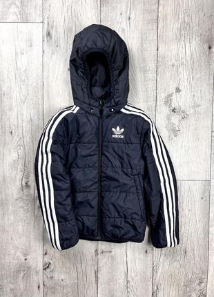 Adidas primegreen куртка 7-8yrs 128 см детская чёрная оригинал1 фото