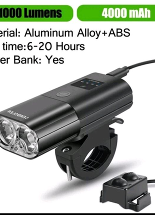 Фара led l2 сова + дзвінок виносна кнопка powerbank 4000mah usb