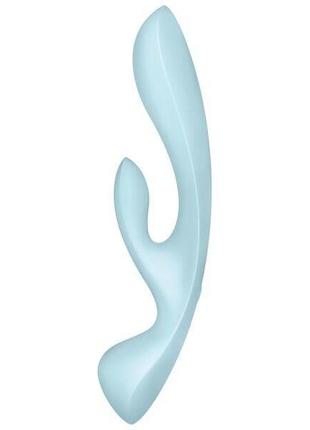 Вібратор-кролик satisfyer triple oh blue 2