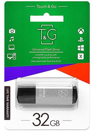 Флешка-накопичувач usb flash 32gb t&g чорний