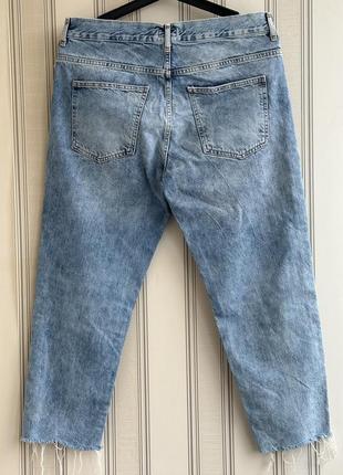 💙💙💙круті трендові джинси з рваностями та потертостями. висока посадка5 фото