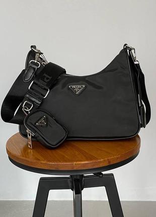 Prada big re-edition 2005 black2 фото