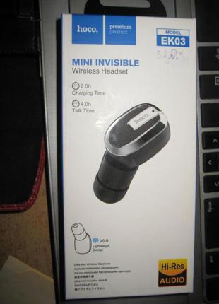 Bluetooth-гарнітура hoco ek03 black, б/в
