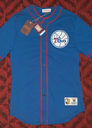 Чоловіча сорочка mitchell&amp;ness philadelphia 76ers front royal