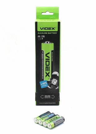Батарейка aa lr6 1.5v alkaline пальчикова лужна батарейка алкалинова videx
