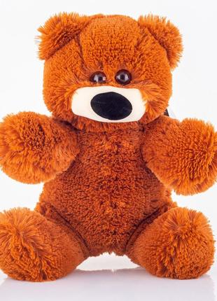 Плюшева м'яка іграшка ведмідь бублик 45 см коричневий