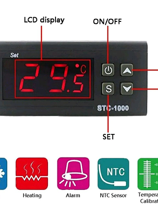 Терморегулятори w3230,w3001,w3002,stc-1000,w1209. датчик ds18b20.