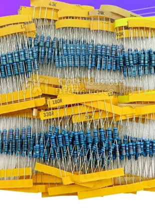 Резистори 0.25вт,0.5вт,1 вт,2 вт,130 номіналів.змінні резистори.