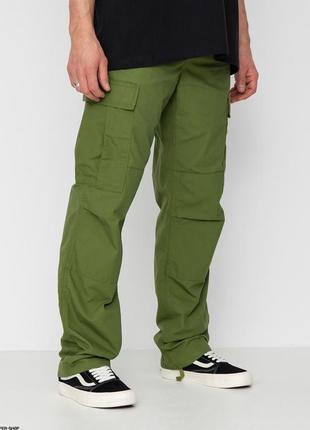 Брюки карго carhartt wip regular cargo pants оригинал мужские хаки брючины i0158754 фото