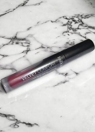 Рідка помада для губ isadora velvet comfort liquid lipstick, 62 red plum 4ml1 фото