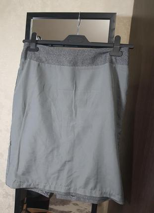 Женская юбка миди серая с подкладом 38 размер3 фото