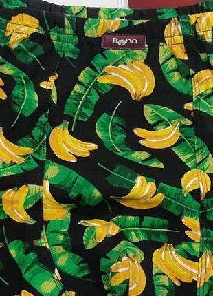 Чоловічі чорні труси з гілками бананів тм "bono" (арт. мш 950410)