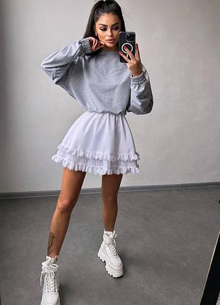 Комплект юбка свитшот