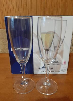 Бокалы для шампанского luminarc 6 шт2 фото