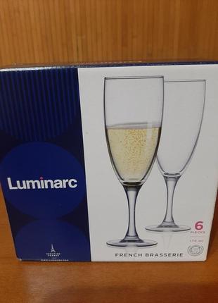 Келихи для шампанського luminarc 6 шт.