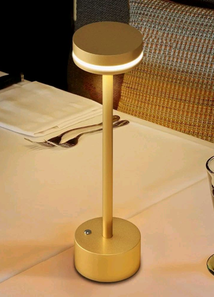 Беспроводная светодиодная настольная led лампа для чтения с плавн6 фото