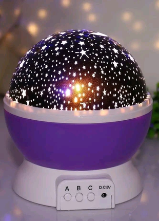 Ночник-проектор звездное небо star master dream qdp01 фиолетовый,