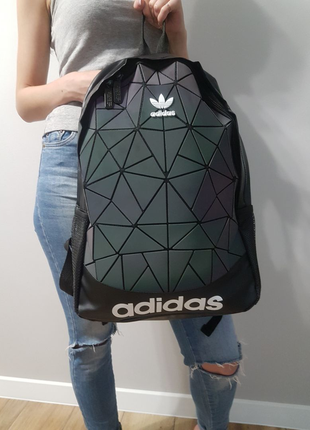 Стильний молодіжний рюкзак з рефлективними вставками, хамелеон1 фото