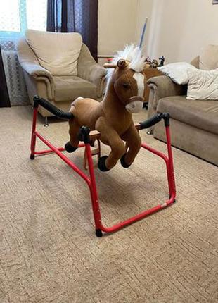 Продам американську, дитячу конячку-гойдалку на пружинах.5 фото