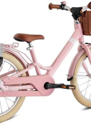 Дитячий велосипед 2-х колісний 18'' від 5-ти років (зріст 115 - 130 см) puky youke classic retro 18 алюмінієвий рожевий2 фото