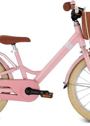 Дитячий велосипед 2-х колісний 18'' від 5-ти років (зріст 115 - 130 см) puky youke classic retro 18 алюмінієвий рожевий