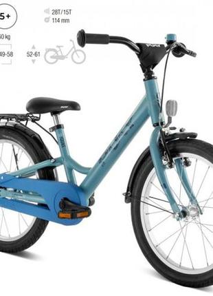 Дитячий велосипед 2-х колісний 18'' від 5 років (зріст 110 - 125см) puky youke 18 алюмінієвий блакитний
