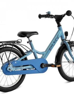 Дитячий велосипед 2-х колісний 18'' від 5 років (зріст 110 - 125см) puky youke 18 алюмінієвий блакитний3 фото
