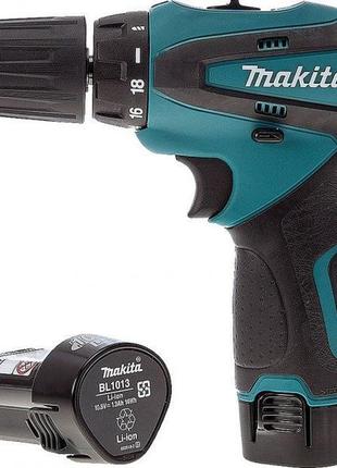 Акумуляторний шурупокрут 12 v з набором makita df330dwe3 фото