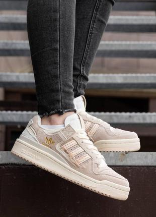 Adidas forum 84 low light pink beige off-white2 фото