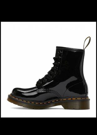 Ботинки лаковые dr. martens 11821011 1460 black patent lamper5 фото