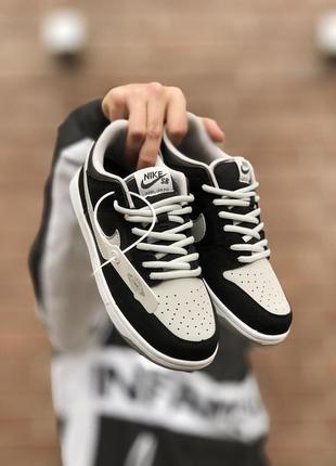 Крутейшие мужские кроссовки nike dunk low pro	чёрные с серым