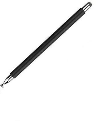 Ёмкостный двухсторонний стилус для рисования металлический чёрный