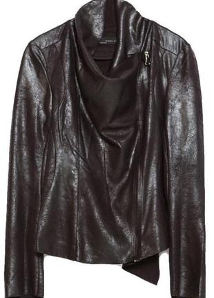 Новая куртка косуха zara, размер s, l. в черном, сером и горчичном цветах4 фото