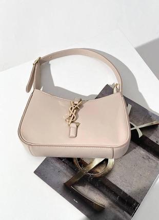 Yves saint laurent hobo beige5 фото