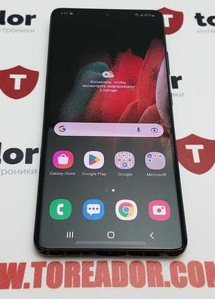 Samsung s21 ultra 12/128gb black 1sim +esim 560$ з21 ультра га...