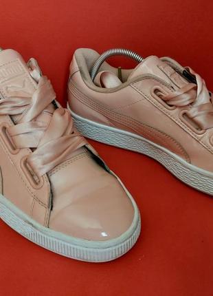 Женские кроссовки puma basket heart по факту 40р. 25.5см