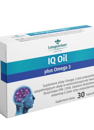 Диетическая добавка "iq oil + омега 3" languiner, 30 капсул