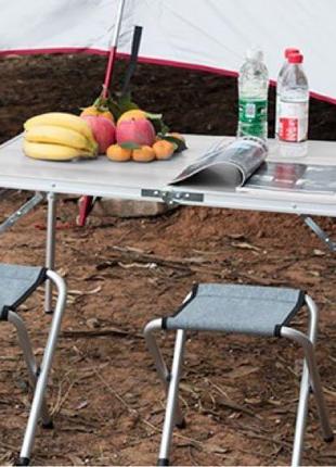 Розкладний стіл для пікніка sunrise+ набір шампурів (великі)6 фото