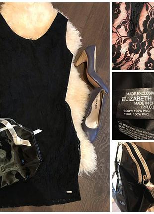 Чёрное, базовое платье mohito. сумка elizabeth arden