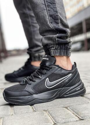 Стильные черные мужские кроссовки nike air monarch легкие мужские кроссовки nike m2k tekno7 фото