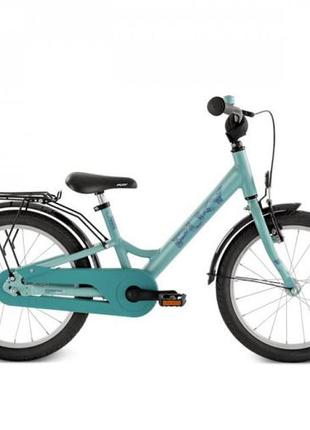 Дитячий велосипед 2-х колісний 16'' від 4-х років (зріст 105 - 120см) puky youke 16 алюмінієвий зелений2 фото