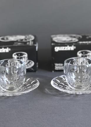 Кофейная чашка guzzini venice с блюдцем 2 шт1 фото