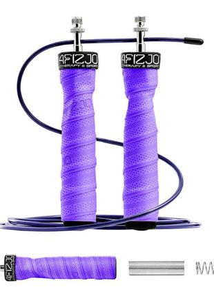 Скоростная скакалка со сменным весом 300 см 4fizjo фиолетовый (2000001960950)1 фото