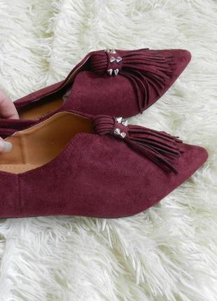 Балетки эко замш