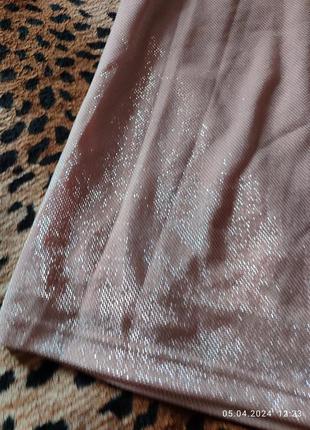 Розовое с переливом платье button5 фото