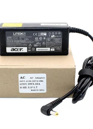 Блок живлення зарядний пристрій для ноутбука acer 19v 3.42 a 65 w 5.5*1.7